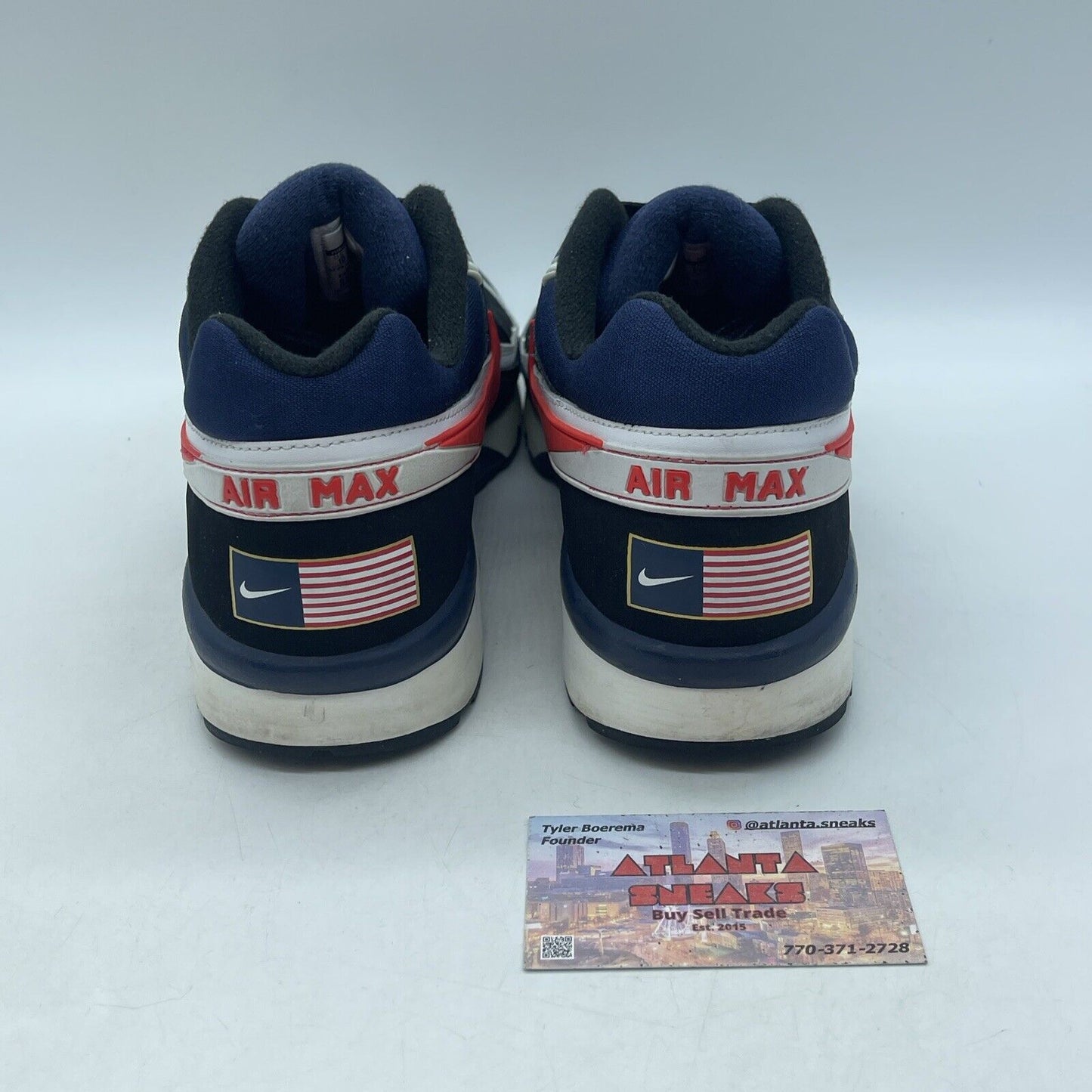 Size 10 - Nike Air Max BW Olympic Blue Black Suede White Leather (819523-064)