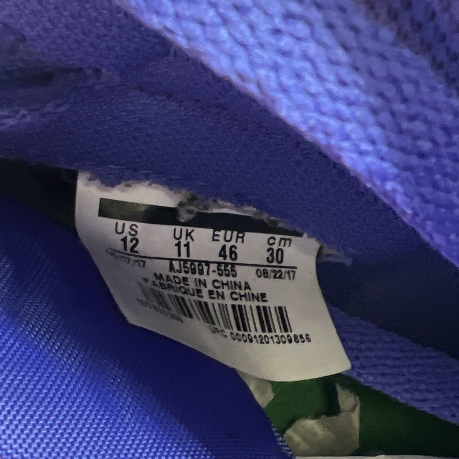 Size 12 - Air Jordan 1 Retro OG G8RD High Rush Violet (AJ5997-555)