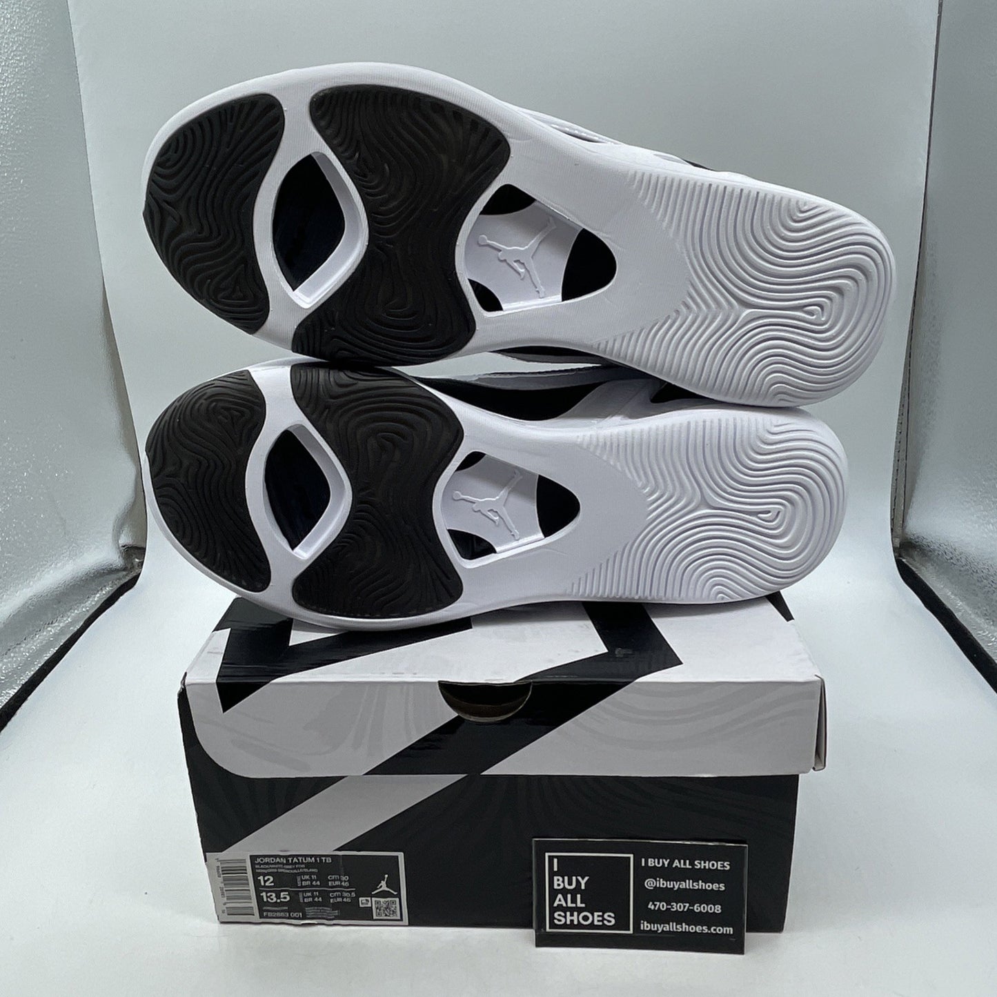 Size 12 - Air Jordan Tatum 1 TB Black White (FB2863-001)