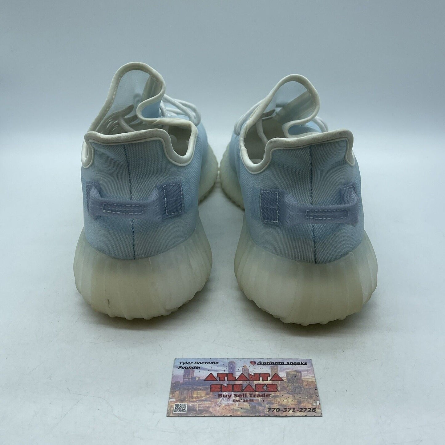 Size 13 - adidas Yeezy Boost 350 V2 Mono Ice Blue Suede White (GW2869)