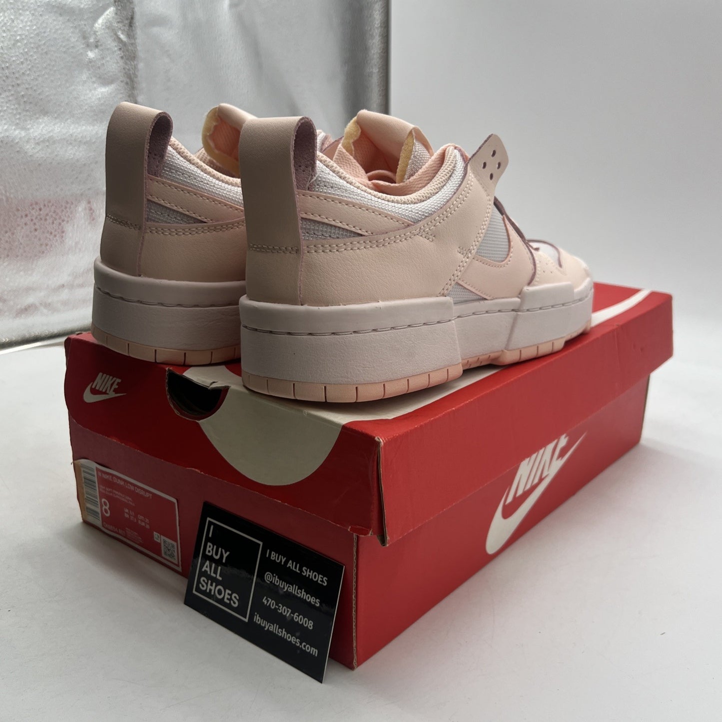 Size 8 - Nike Dunk Disrupt Low Pale Coral W (CK6654-602)