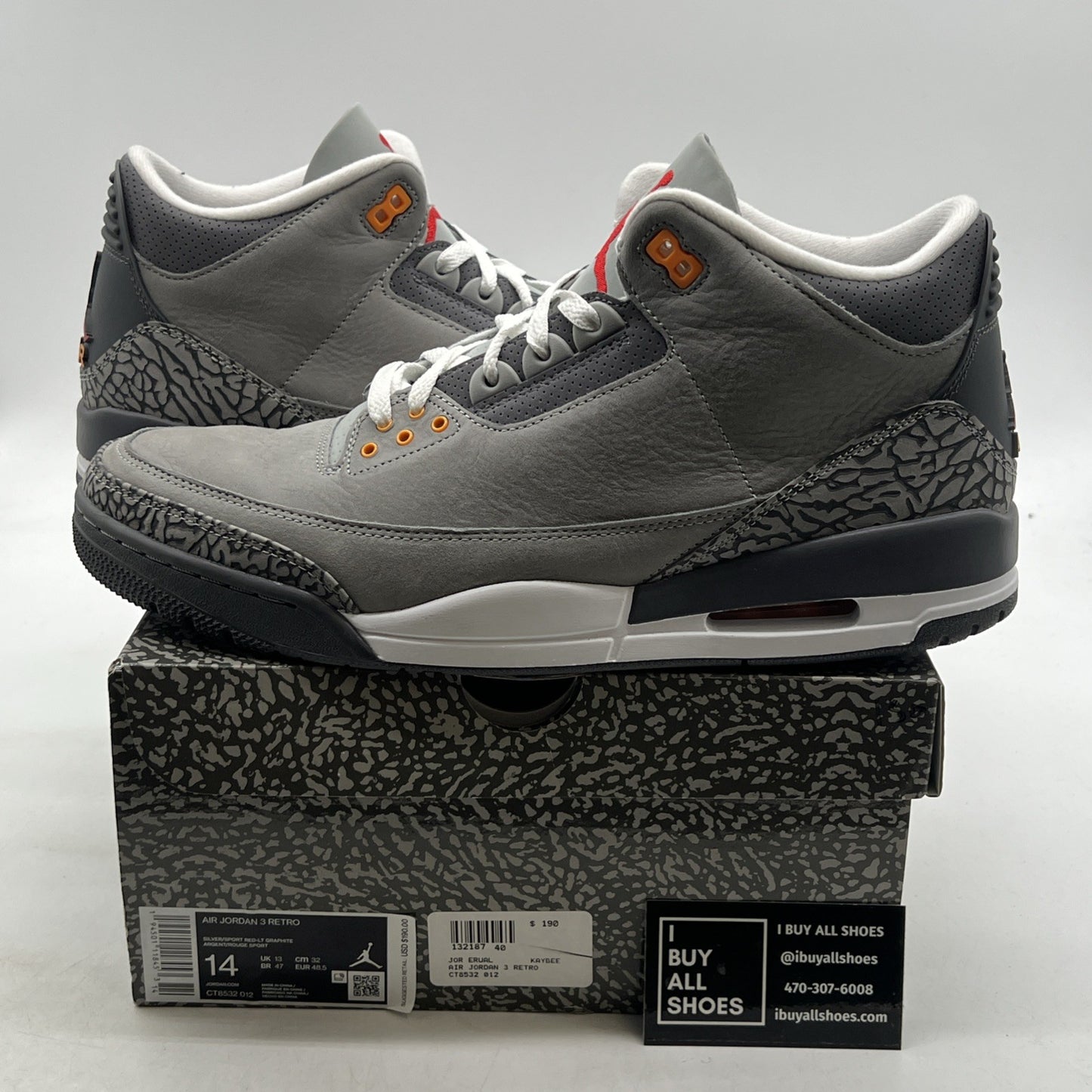 Size 14 - Air Jordan 3 Retro Mid Cool Grey (CT8532-012)