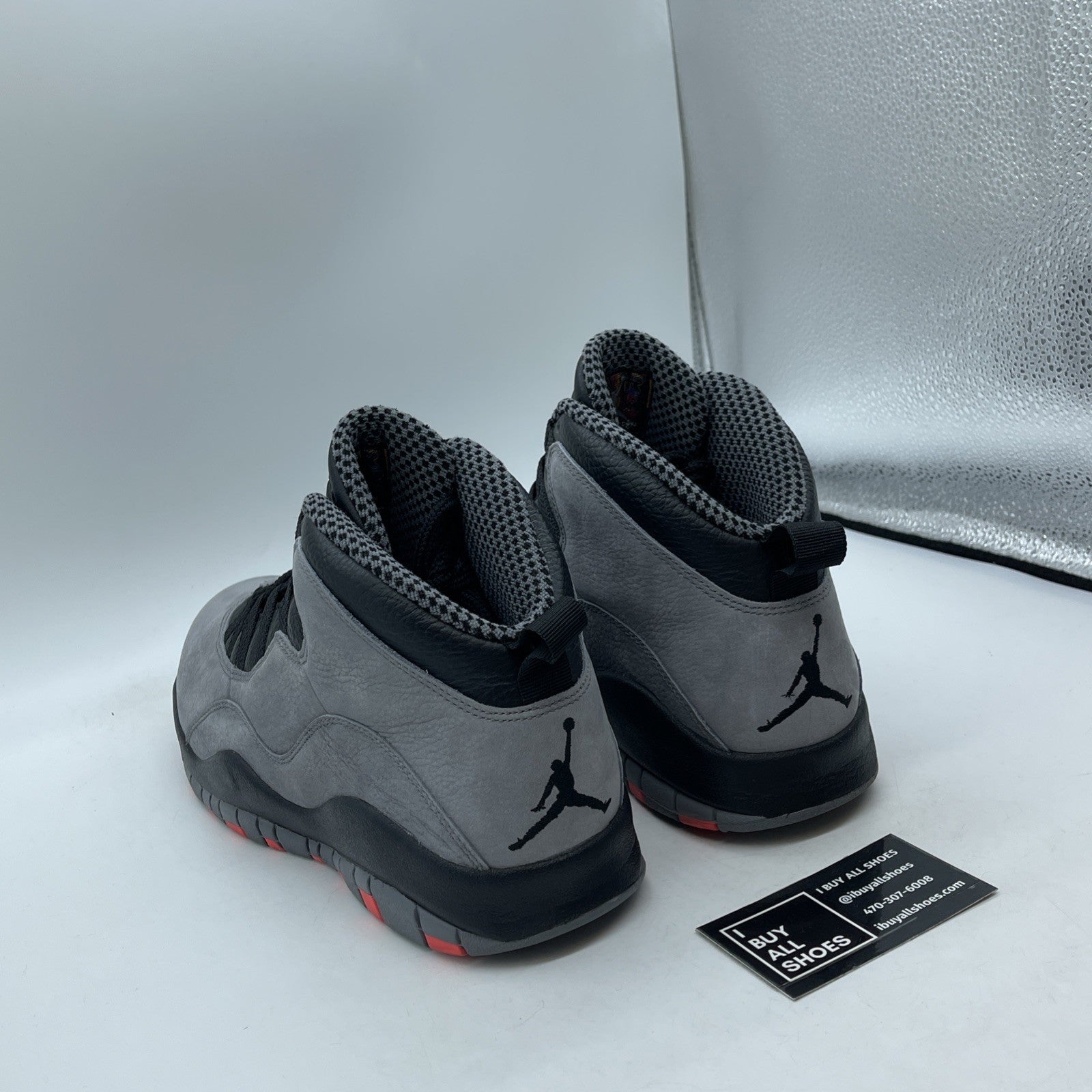 Size 12 - Air Jordan 10 Retro Cool Grey Black Suede Leather (310805-023)
