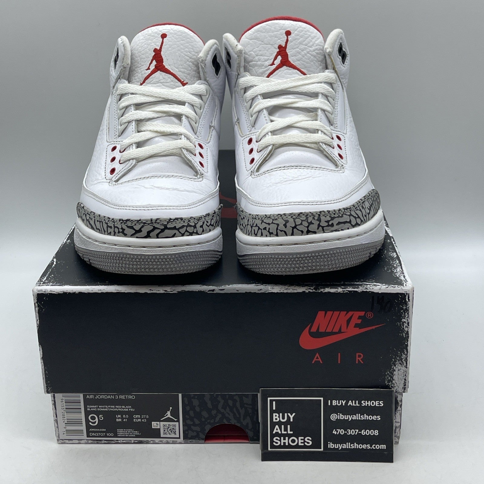 Size 9.5 - Air Jordan 3 Retro Mid White Cement Reimagined (DN3707-100)