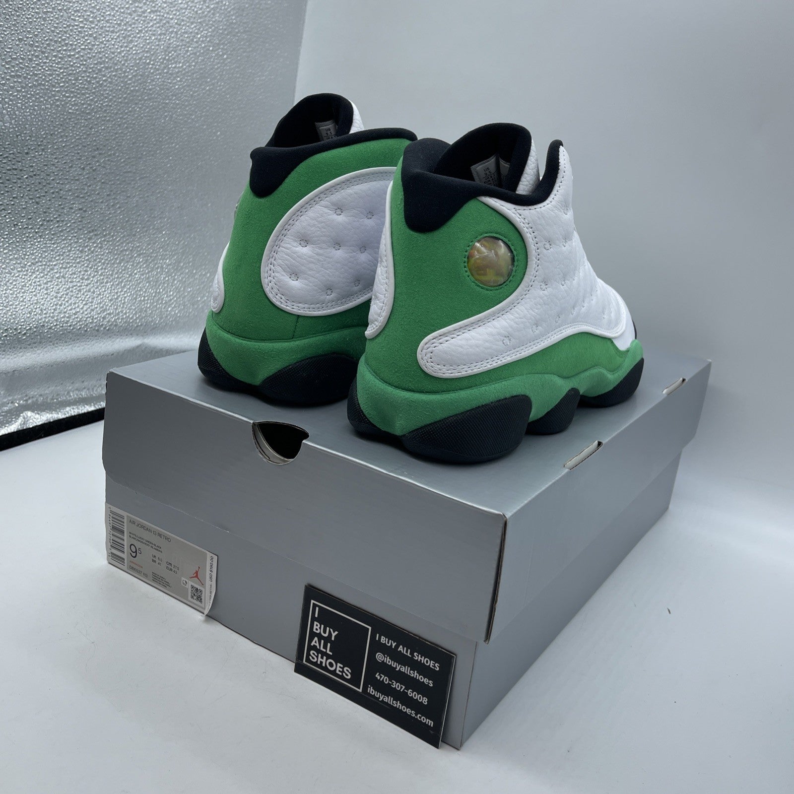 Size 9.5 - Air Jordan 13 Retro Lucky Green 2020 - (DB6537-113)