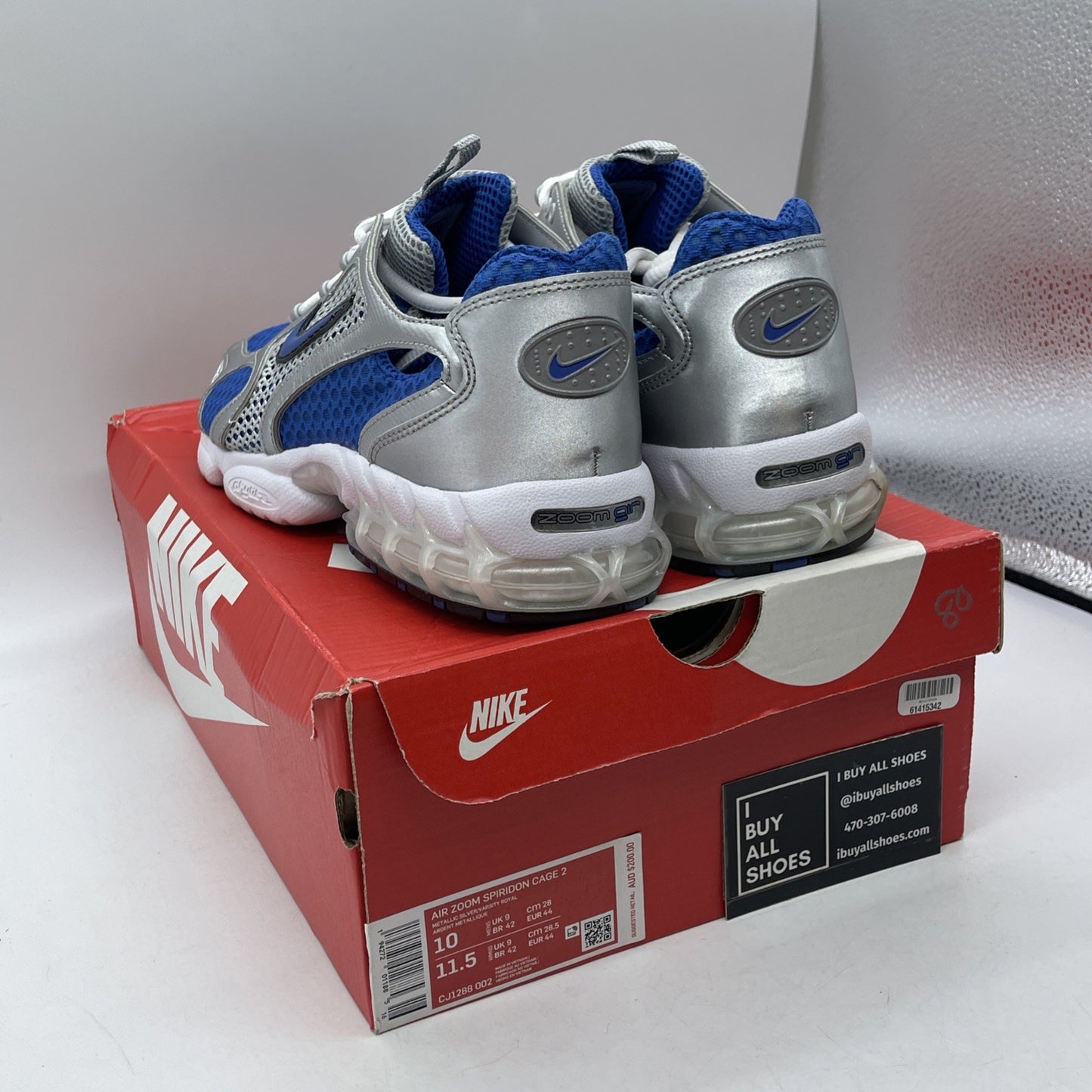 Size 10 - Nike Zoom Spiridon Cage 2 2020 Varsity Royal Blue (CJ1288-002)