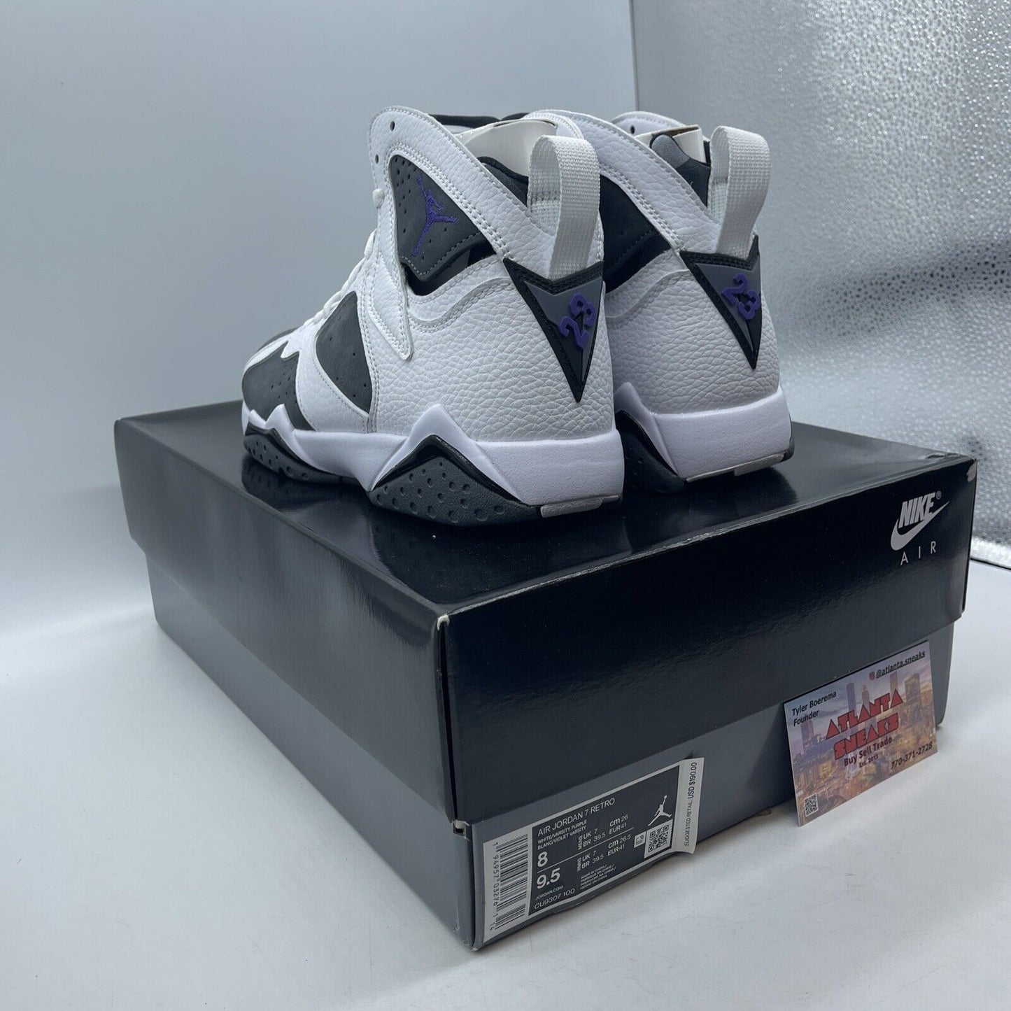 Size 8 - Air Jordan 7 Retro 2021 Flint White Grey Suede (CU9307-100)