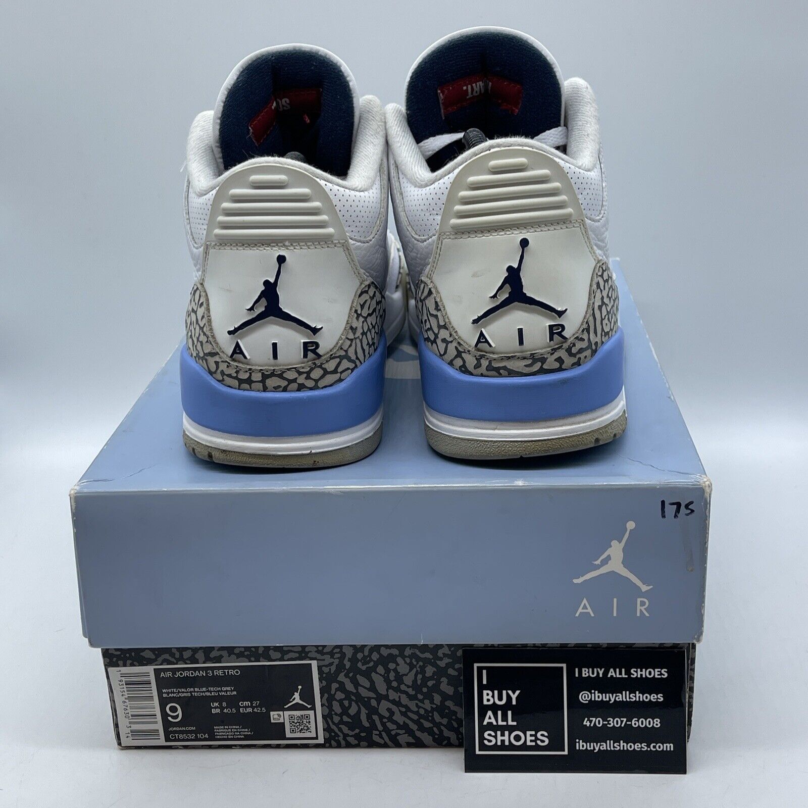 Size 9 - Jordan 3 Retro Mid UNC