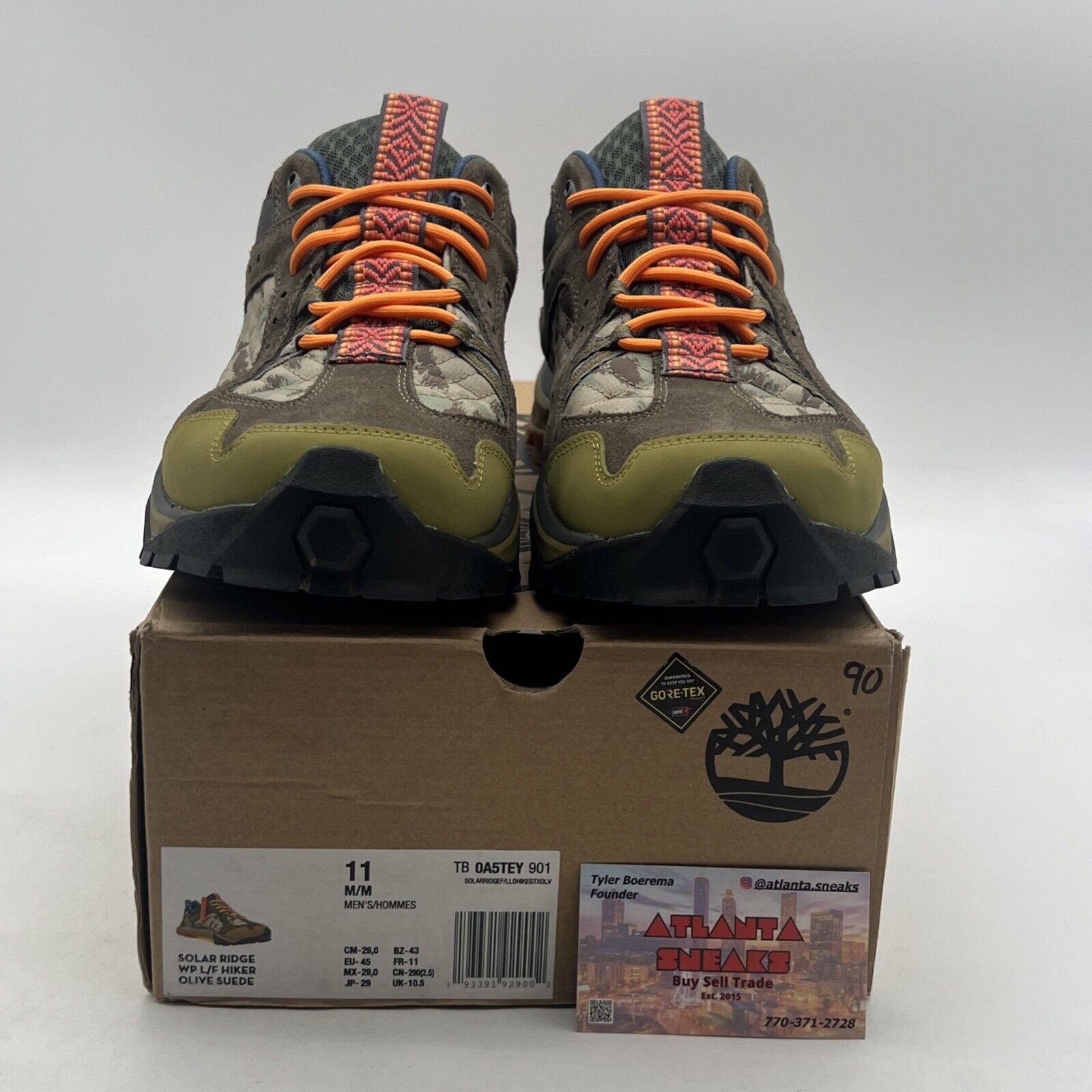 Size 11 - Timberland x BeeLine X Goretex Solar Ridge GTX Olive Green