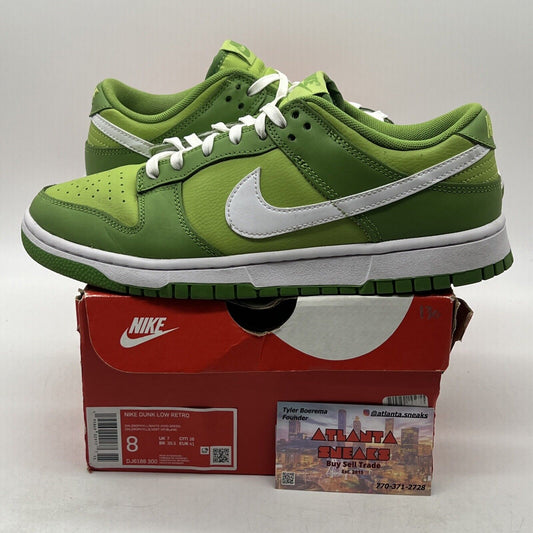 Size 8 - Nike Dunk Low Chlorophyll White Leather (DJ6188-300)