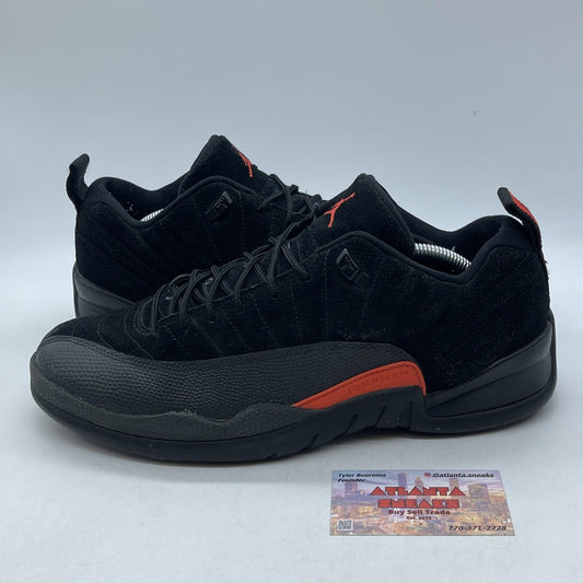 Size 11.5 - Air Jordan 12 Retro Low Max Orange Black Leather Suede (308317-003)