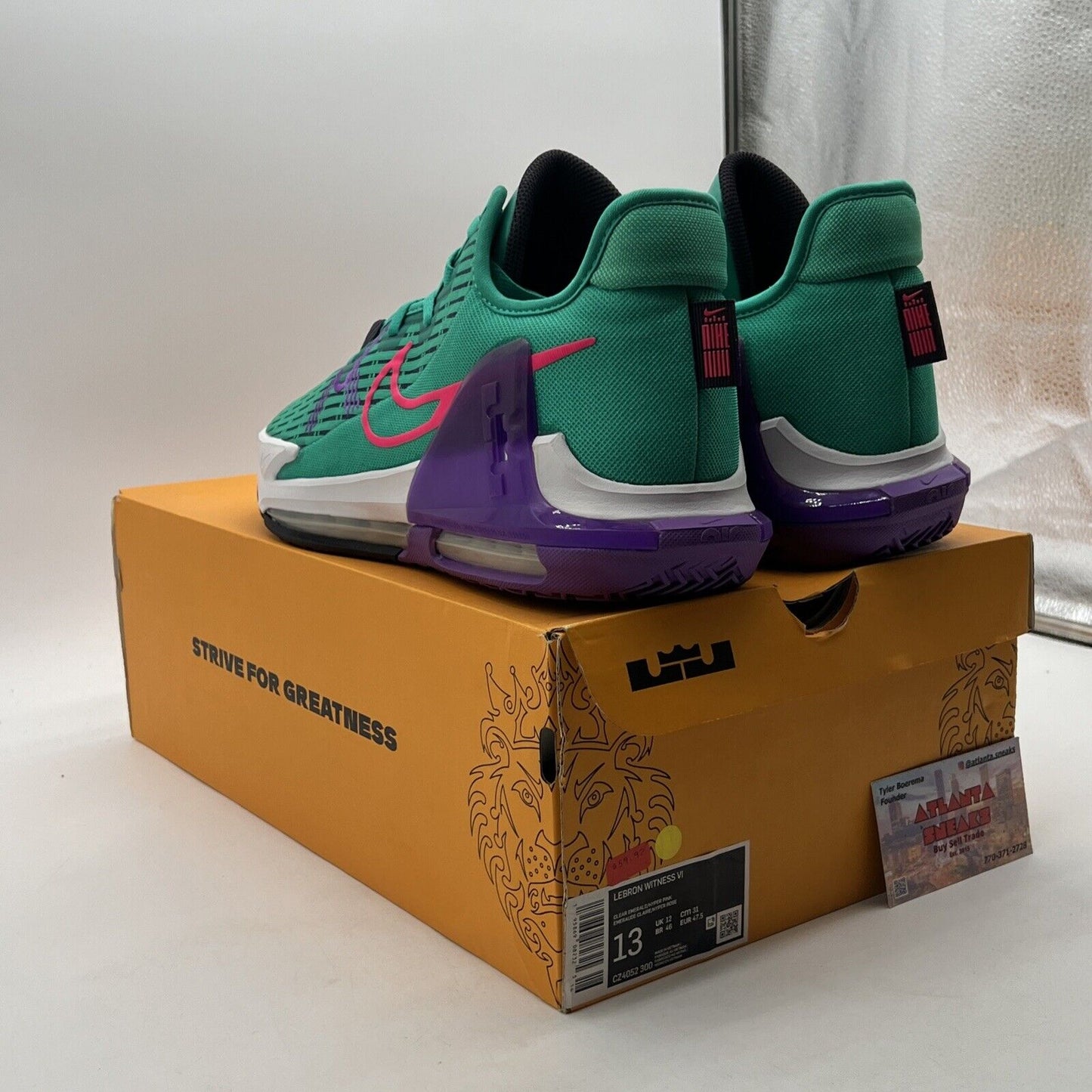 Size 13 - Nike LeBron Witness 6 Emerald Berry (CZ4052-300)