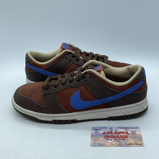 Size 8.5 - Nike Dunk Premium Low Mars Stone Blue Brown Suede Leather -DR9704-200