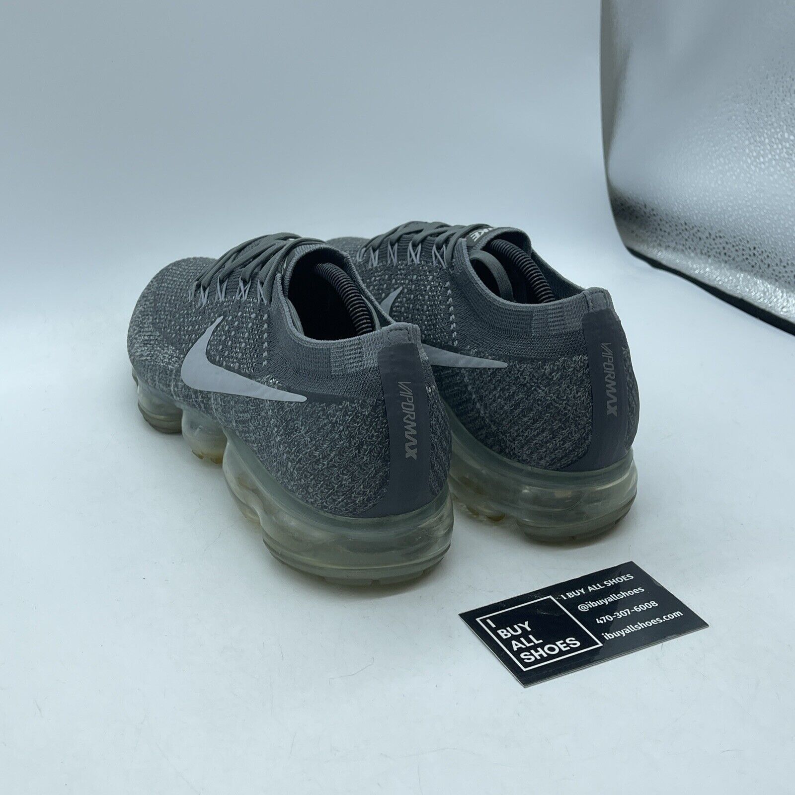 Size 12 - Nike Air VaporMax Asphalt Grey White Suede (849558-002)