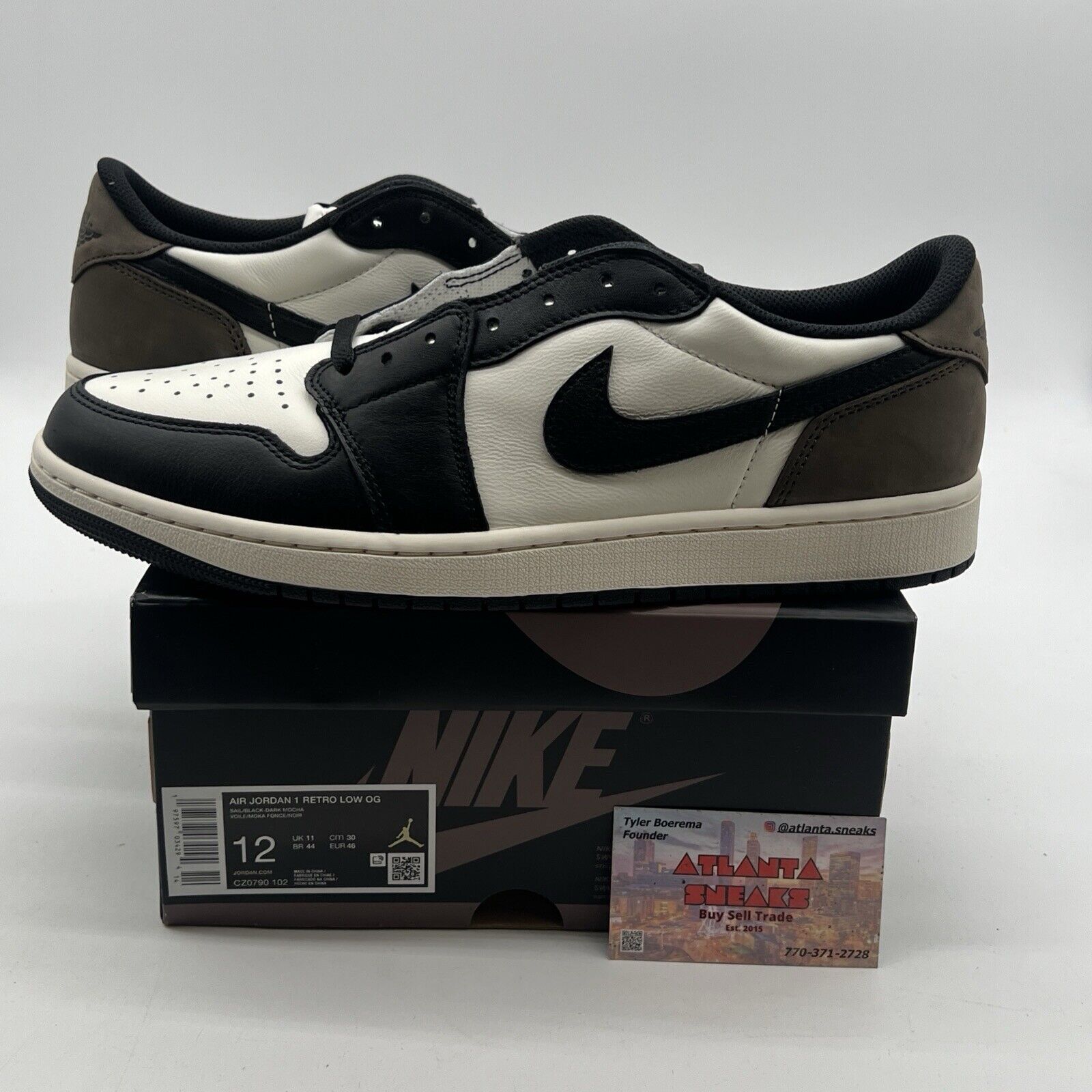 Size 12 - Air Jordan 1 Retro OG Low Mocha (CZ0790-102)