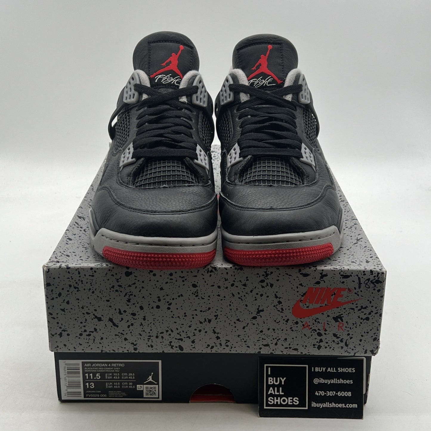 Size 11.5 - Air Jordan 4 Retro Bred Reimagined (FV5029-006)