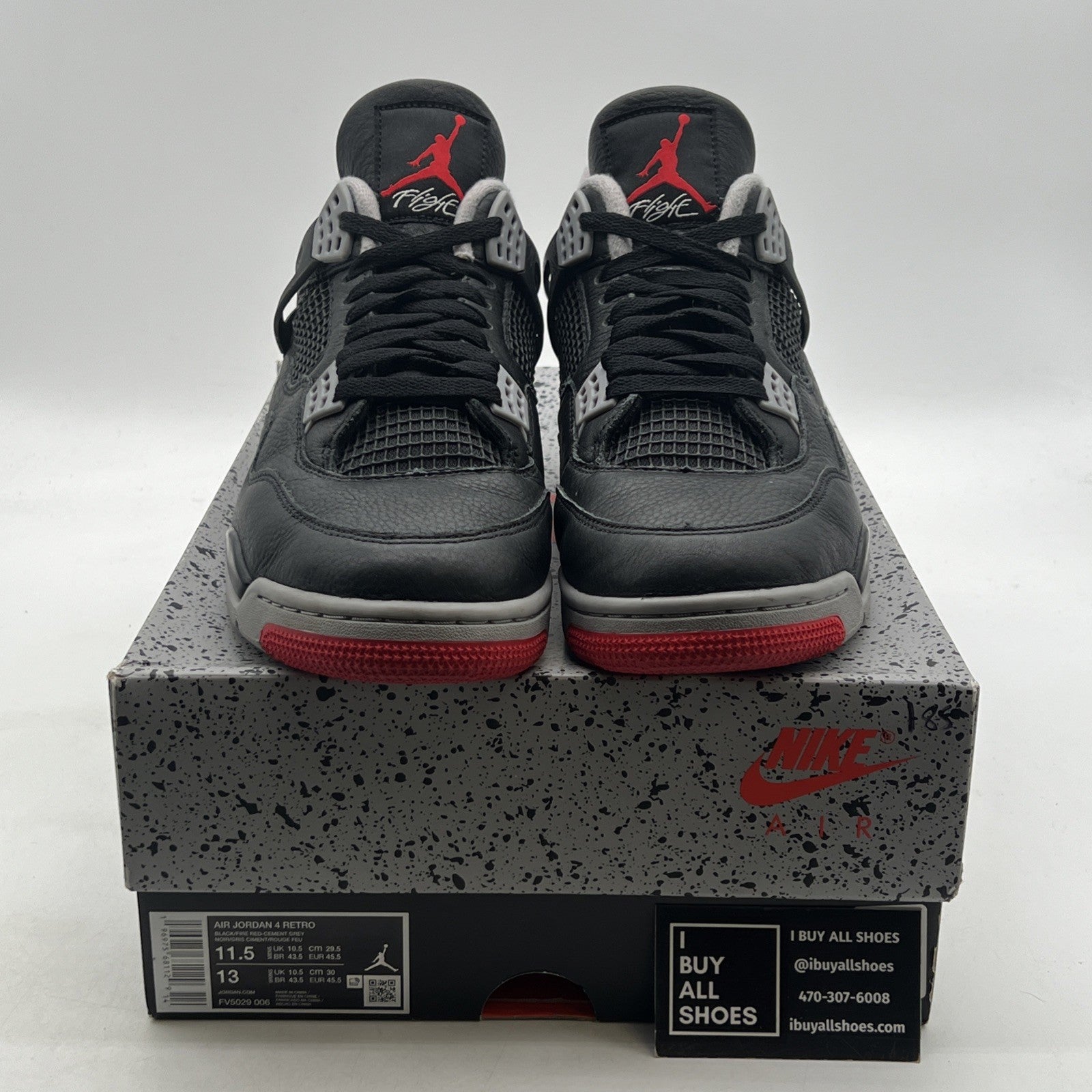 Size 11.5 - Air Jordan 4 Retro Bred Reimagined (FV5029-006)