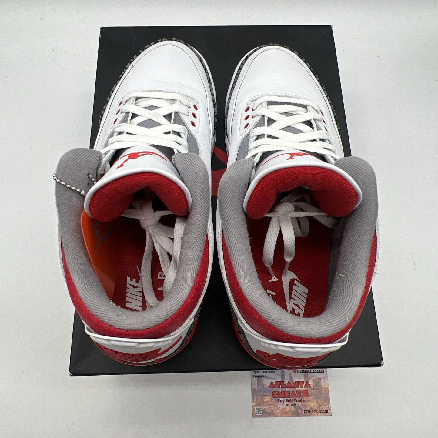 Size 10.5 - Jordan 3 Retro Mid Fire Red Black White Leather (DN3707-160)