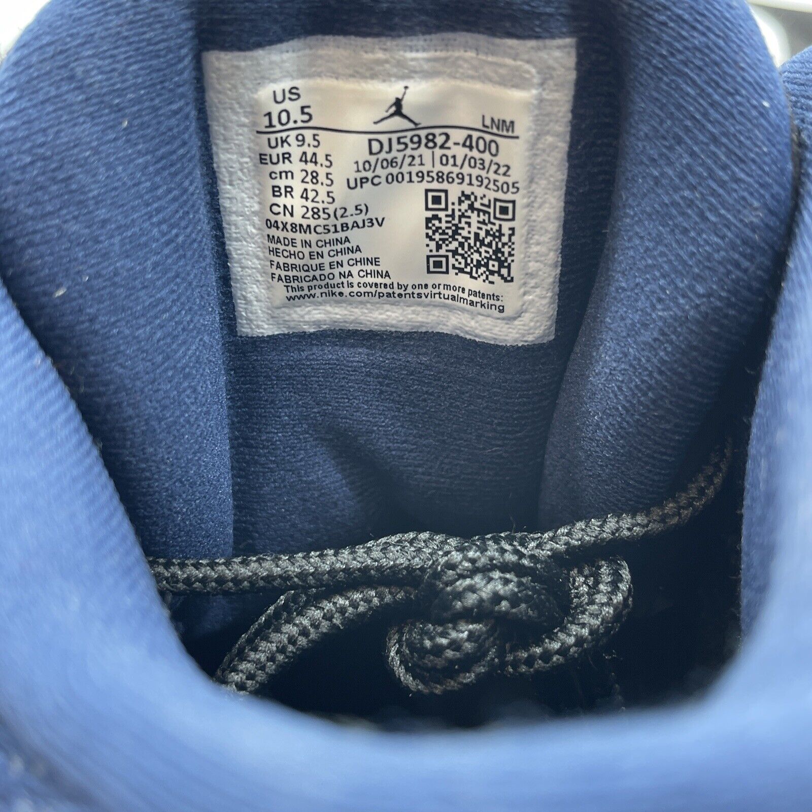 Size 10.5 - Jordan 13 Navy Black white  Suede Leather (DJ5982-400)
