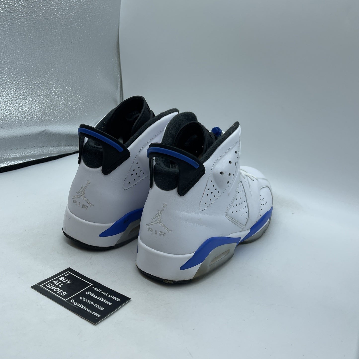 Size 11.5 - Air Jordan 6 Retro 2014 Sport Blue (384664-107)
