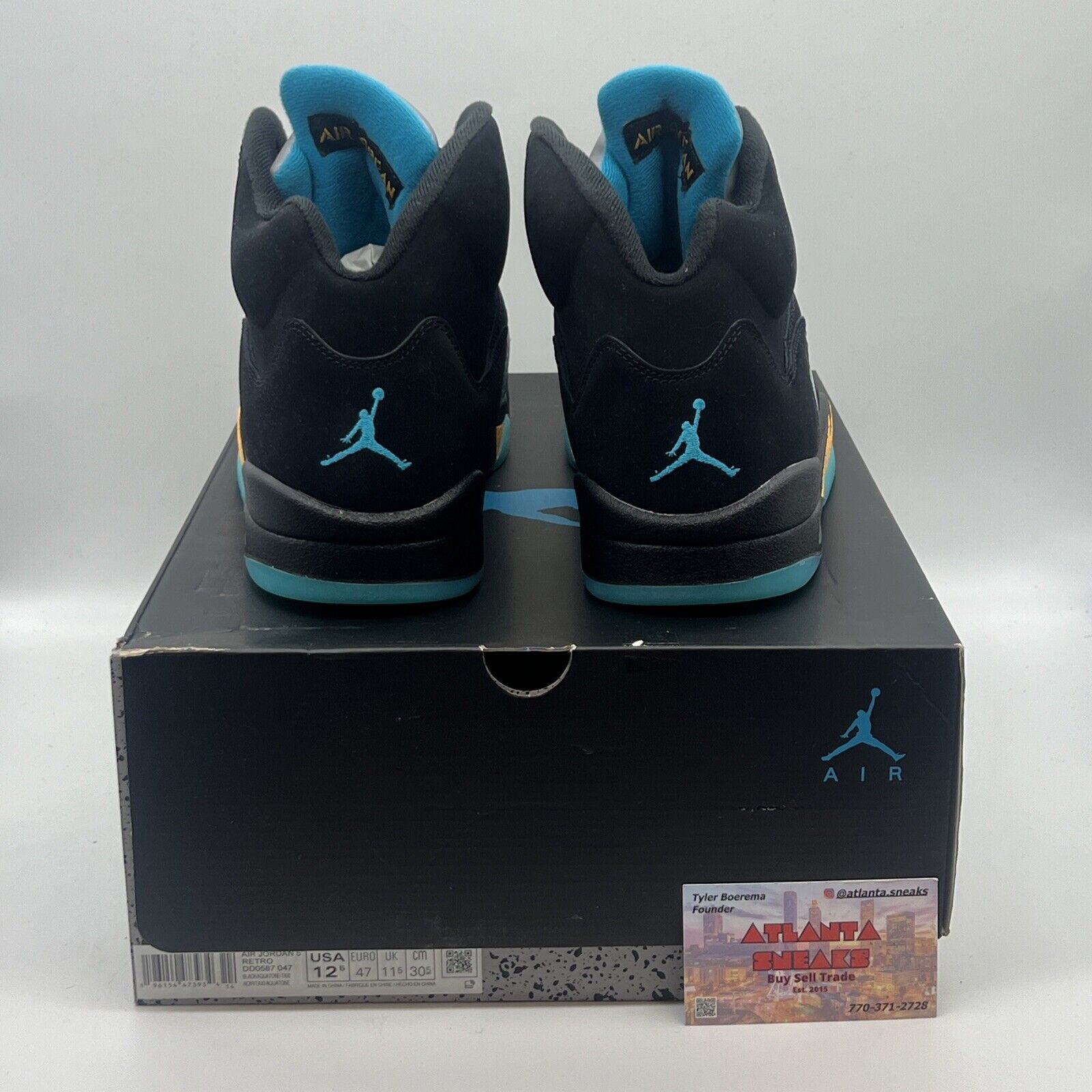 Size 12.5 - Jordan 5 Retro Mid Aqua Brand New Og All