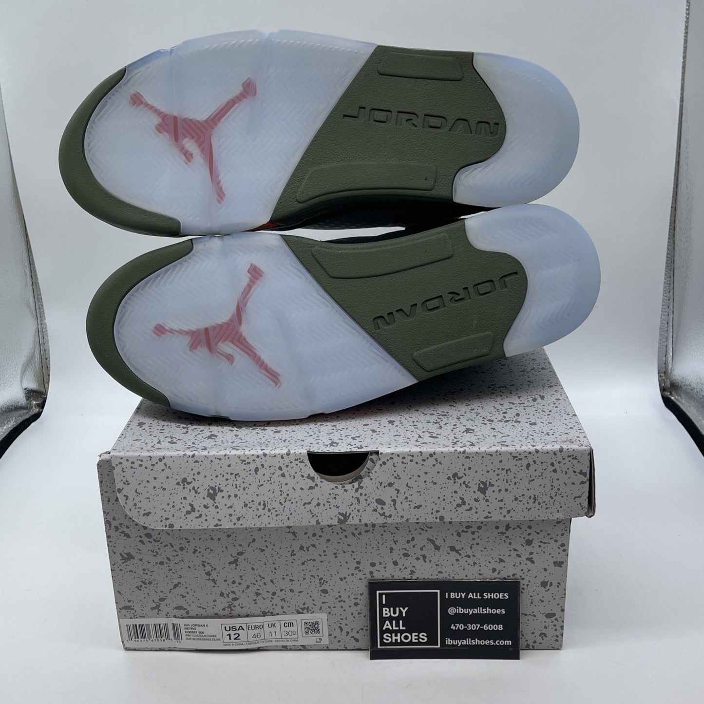 Size 12 - Air Jordan 5 Retro 2024 Olive Orange Suede (DD0587-308)