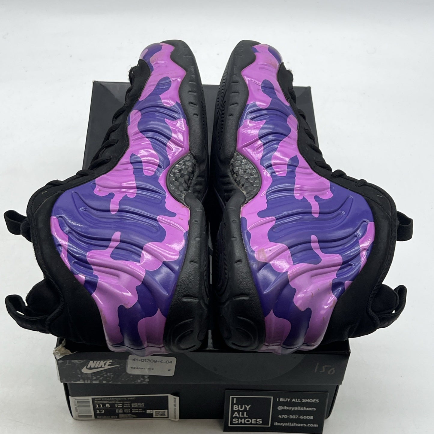 Size 11.5 - Nike Air Foamposite Pro Purple Camo (624041-012)