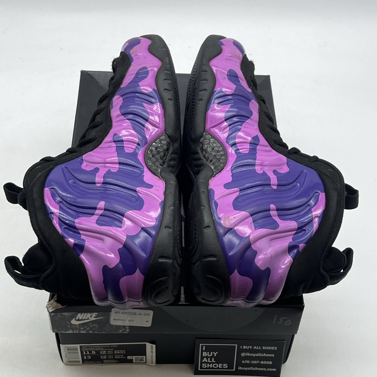 Size 11.5 - Nike Air Foamposite Pro Purple Camo (624041-012)