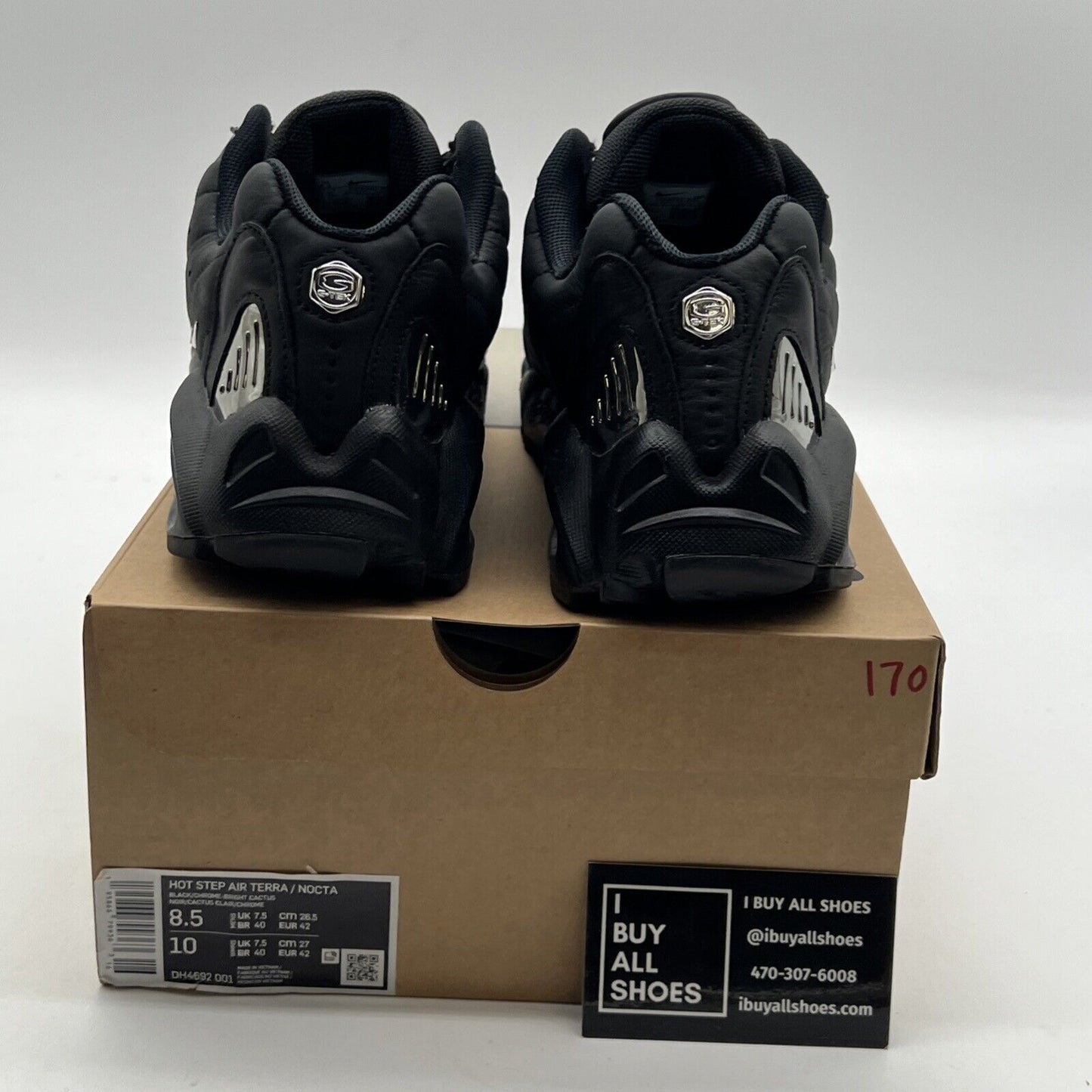 Size 8.5 - Nike NOCTA x Hot Step Air Terra Black (DH4692-001)