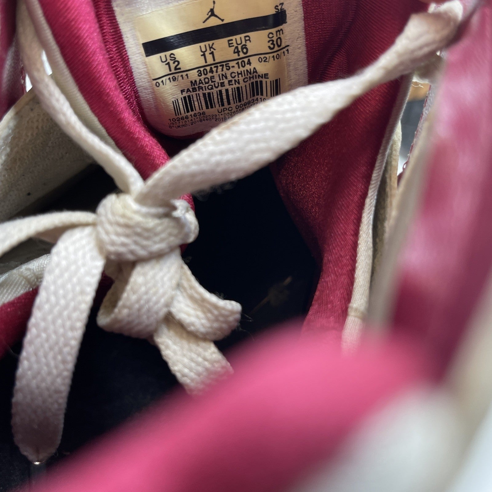 Size 12 - Air Jordan 7 Retro 2011 Cardinal (304775-104)