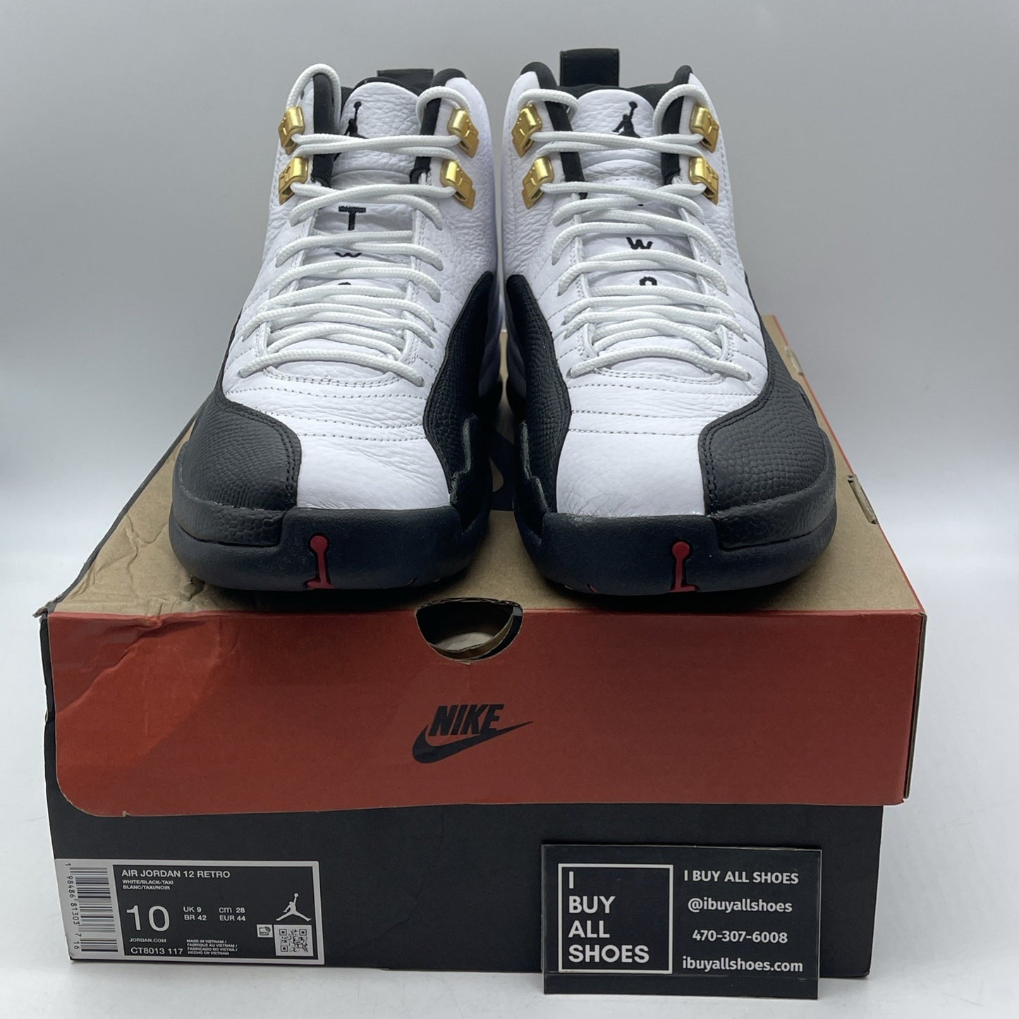 Size 10 - Air Jordan 12 Retro 2025 Taxi (CT8013-117)