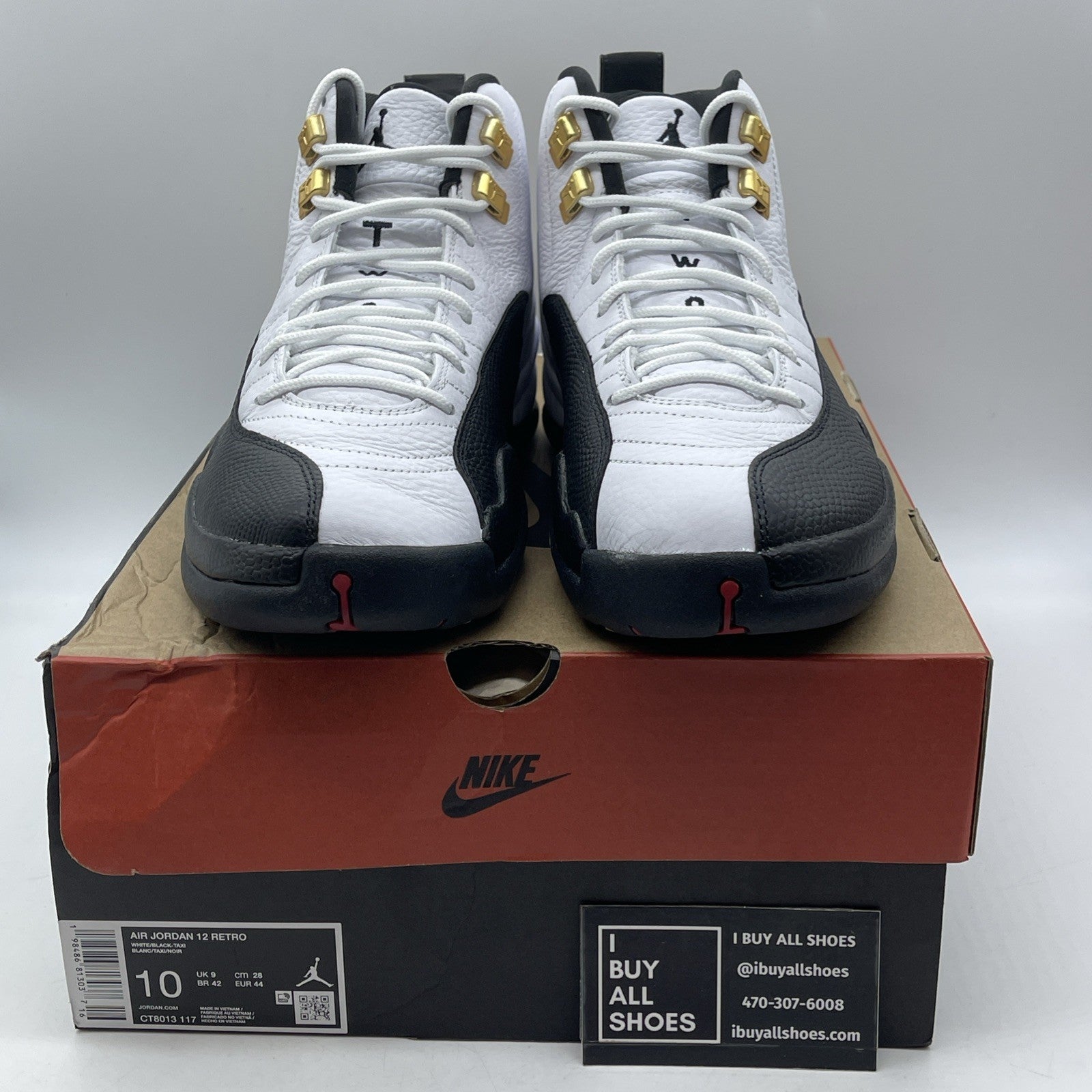 Size 10 - Air Jordan 12 Retro 2025 Taxi (CT8013-117)