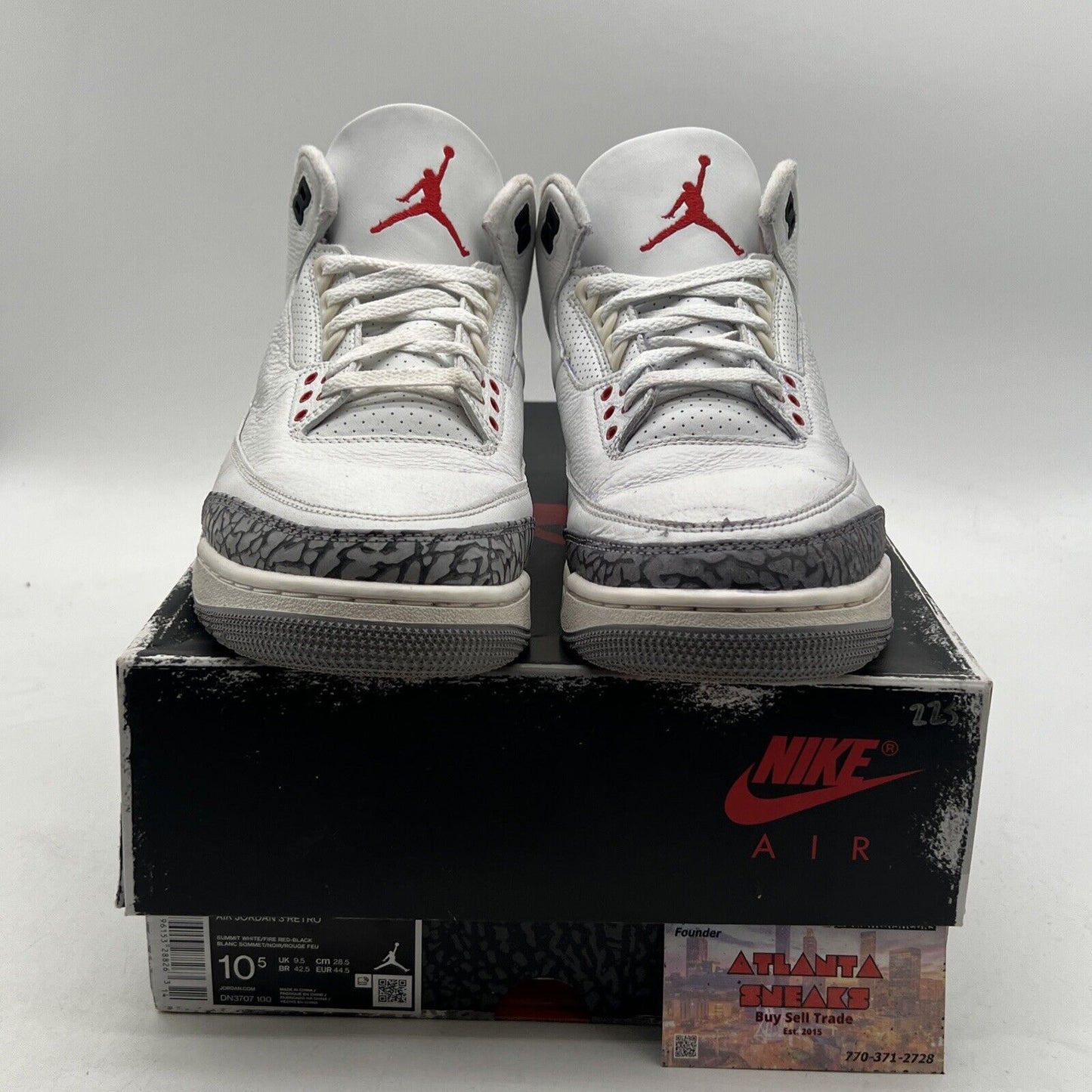 Size 10.5 - Air Jordan 3 Retro Mid White Cement Reimagined (DN3707-100)