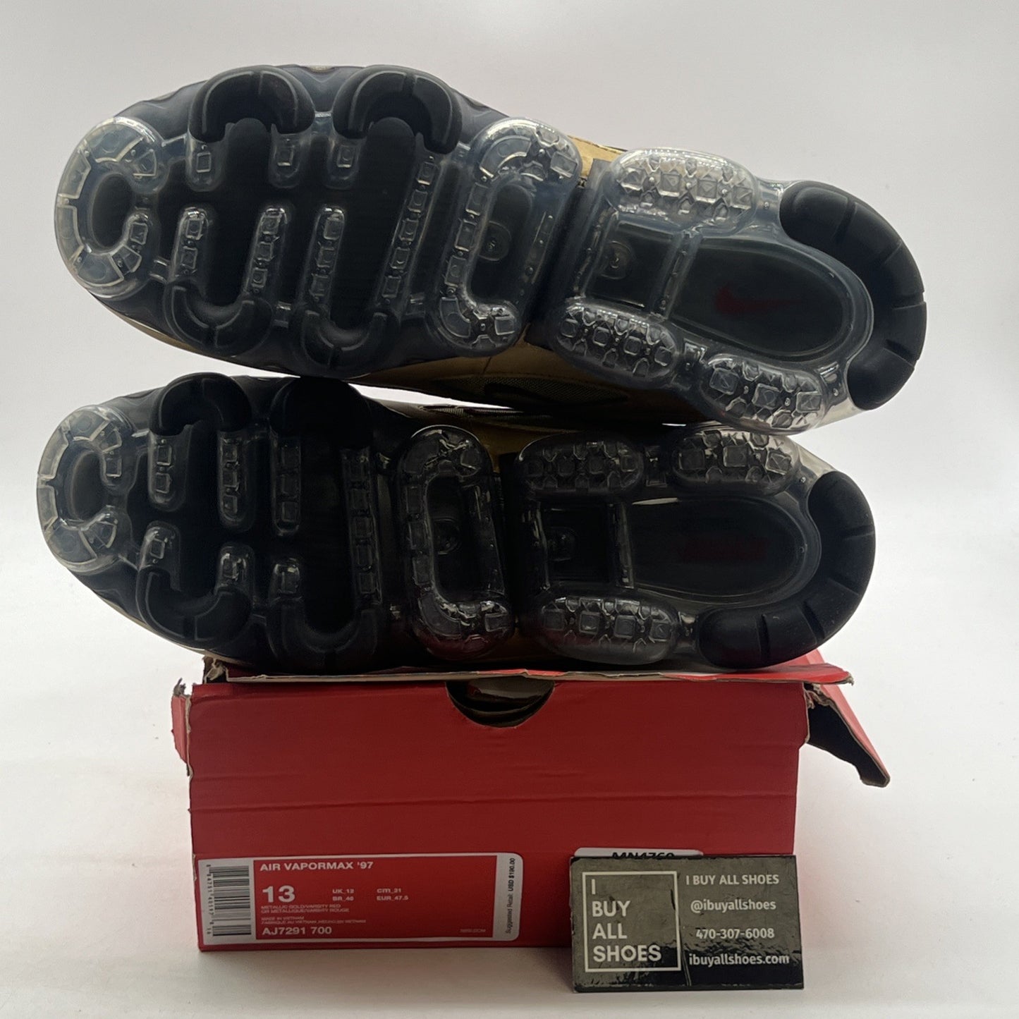 Size 13 - Nike Air Vapormax 97 Metallic Gold (AJ7291-700)