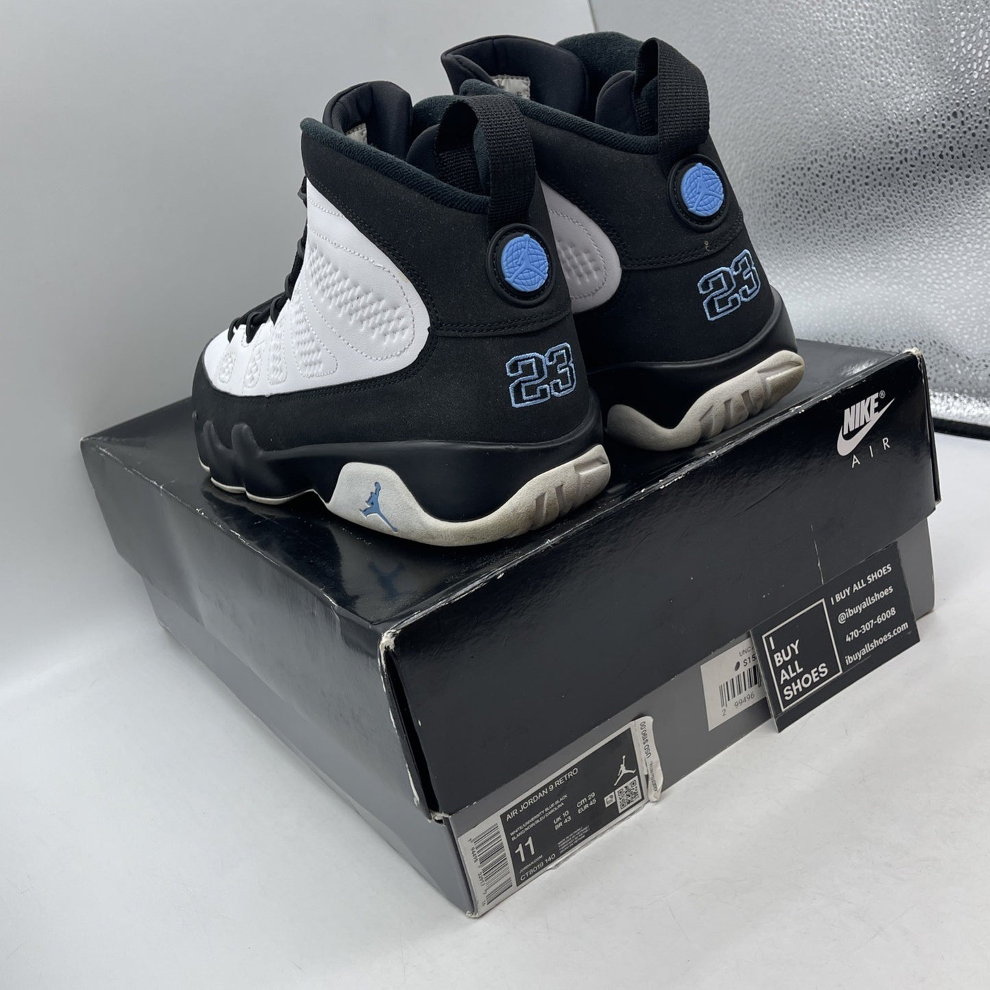 Size 11 - Air Jordan 9 Retro University Blue 2020 (CT8019-140)