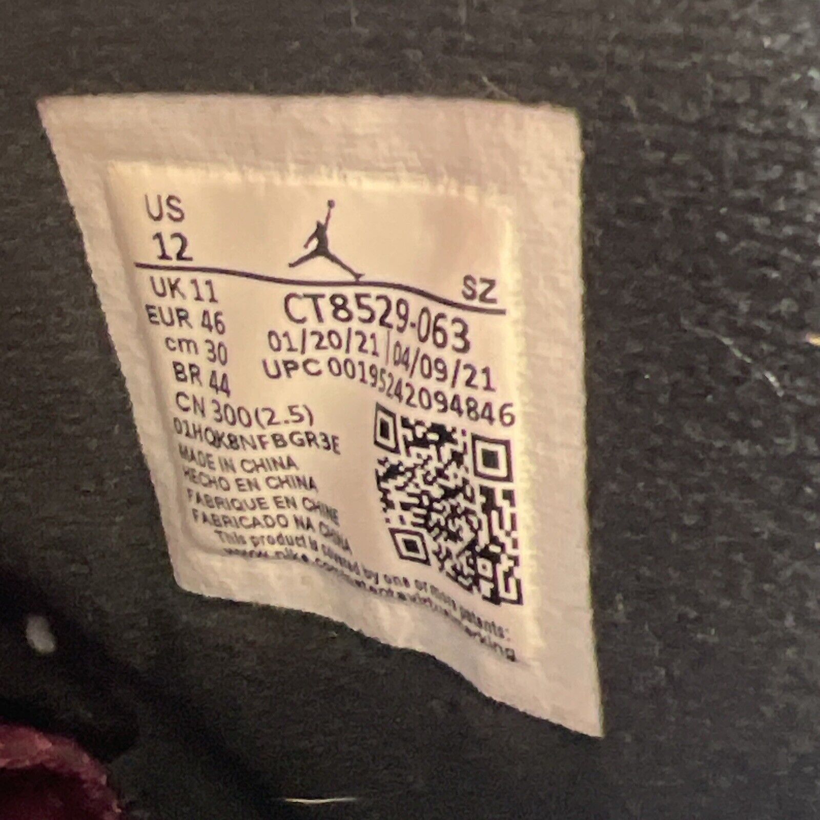 Size 12 - Air Jordan 6 Bordeaux (CT8529-063)