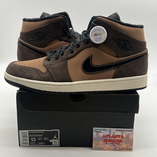 Size 13 - Air Jordan 1 Mid SE Dark Chocolate (DC7294-200)