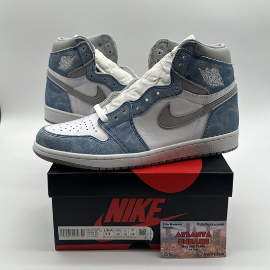 Size 11 - Jordan 1 Retro OG High Hyper Royal Jeans Light Denim White New Grey