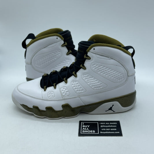 Size 11 - Air Jordan 9 Retro Statue White Green Leather (302370-109)