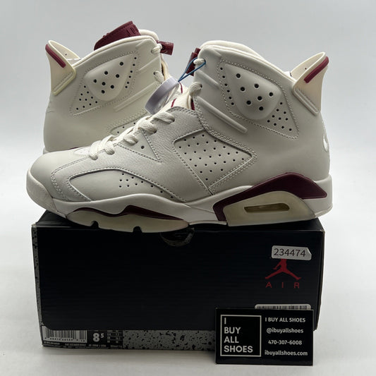 Size 8.5 - Air Jordan 6 Retro 2015 Maroon (384664-116)