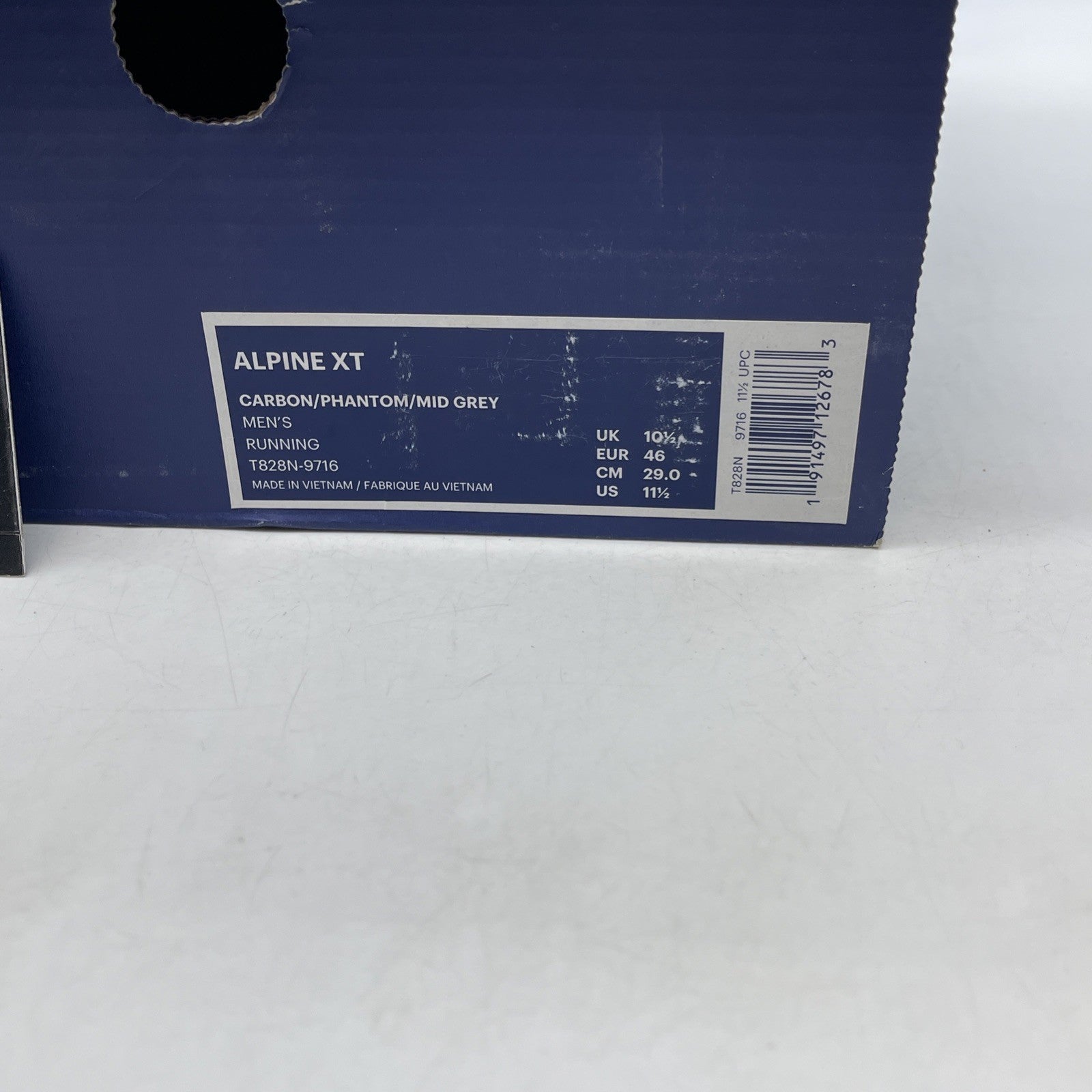 Size 11.5 - Asics Alpine XT Black Gray (T828N-001)