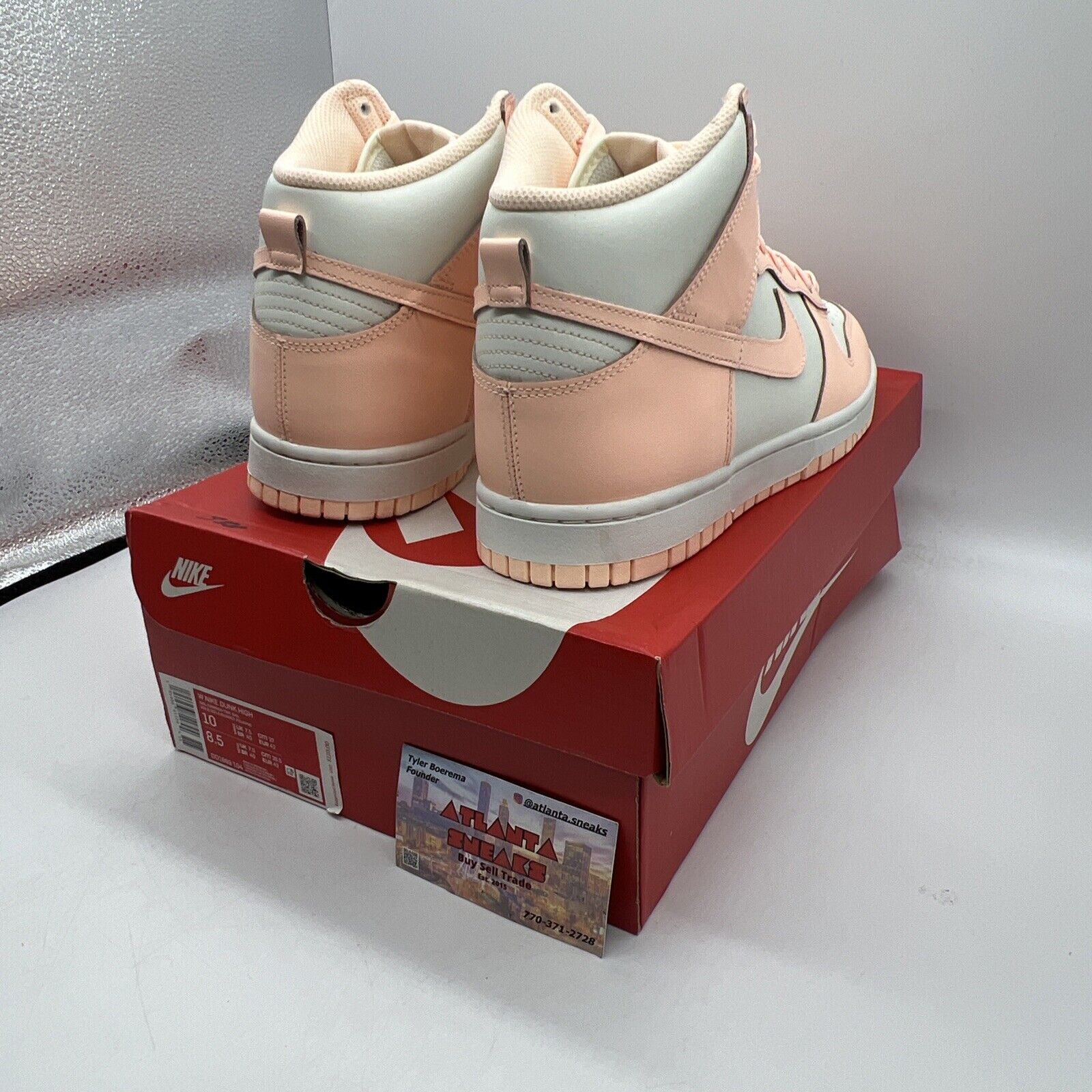 Size 10 - Nike Dunk High Crimson Tint Brand New Og All