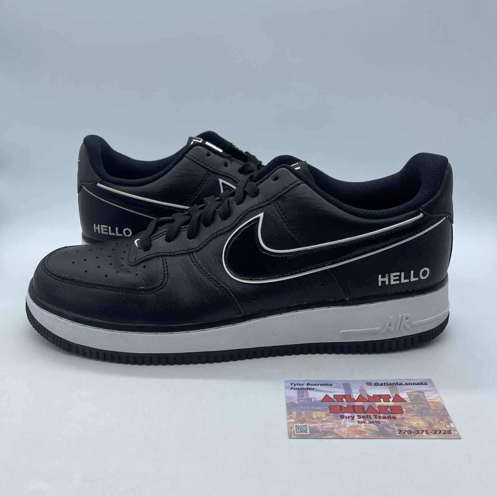 Size 11 - Nike Urbanstar x Air Force 1 '07 LX HELLO Pack - Black (CZ0327-001)