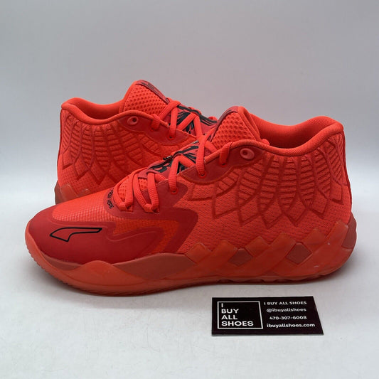Size 12 - PUMA MB.01 Not From Here Orange Black Suede Leather (377237-02)