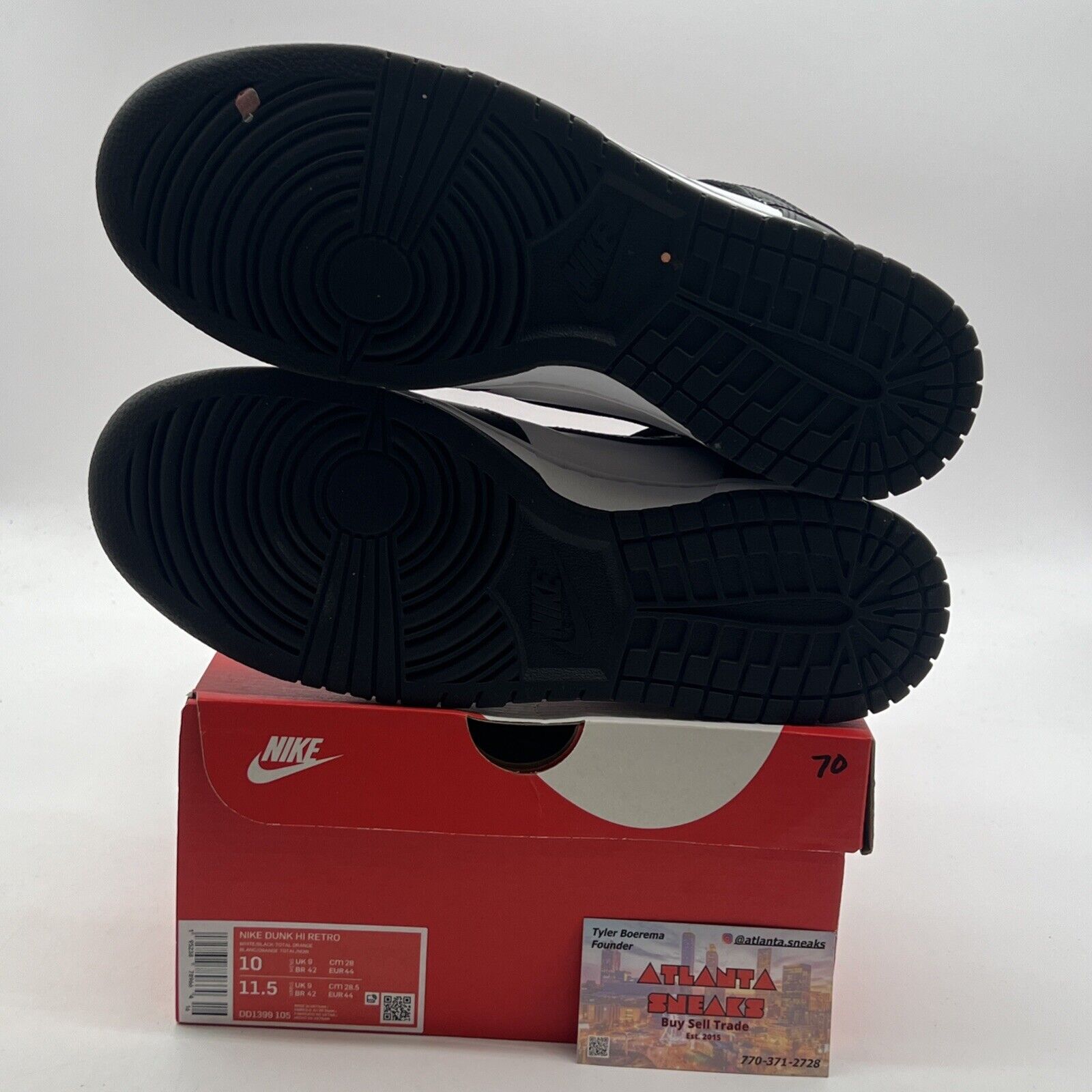 Size 10 - Nike Dunk High Black White (DD1399-105)