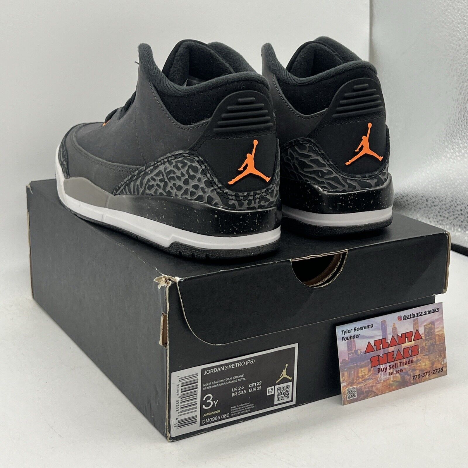 Size 3 (PS) - Jordan 3 Retro 2023 Mid Fear Pack Grey White Suede (DM0966-080)
