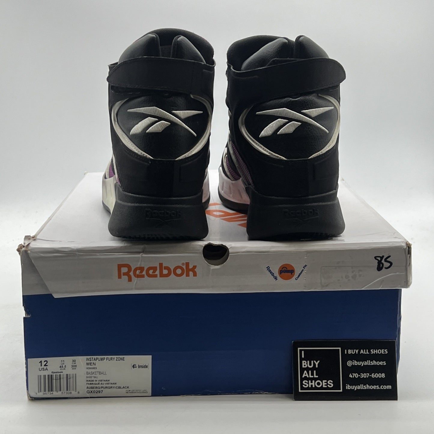 Size 12 - Reebok InstaPump Fury Zone Aubergine (GX0297)