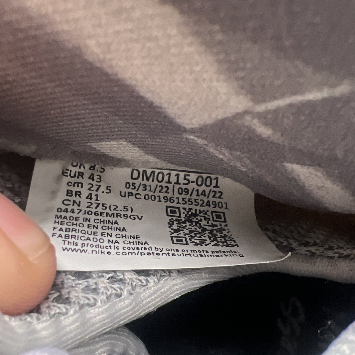 Size 9.5 - Nike Air Foamposite One QS Dream A World - Tech Grey (DM0115-001)