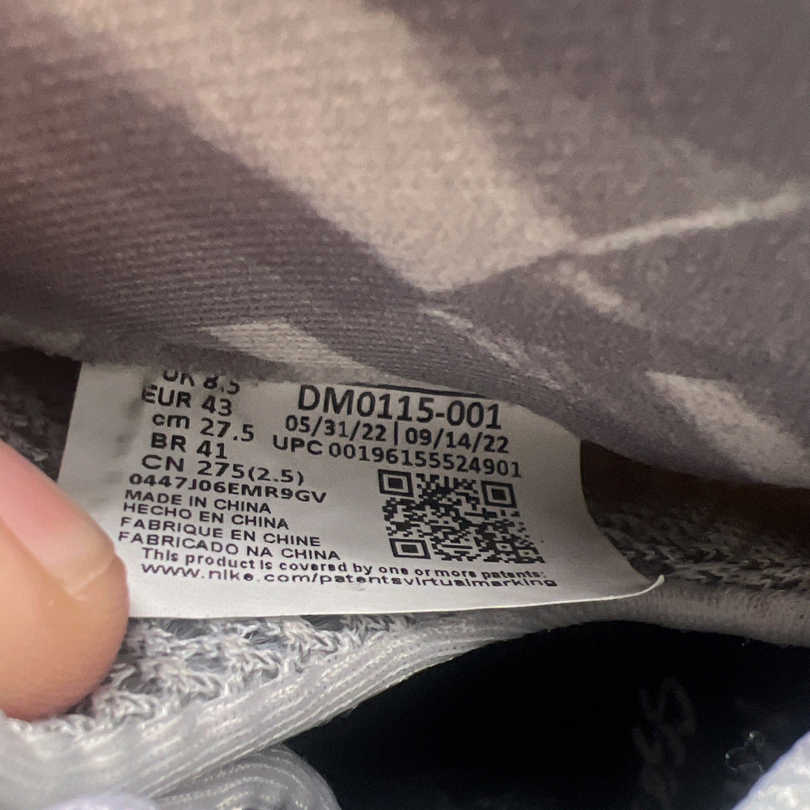 Size 9.5 - Nike Air Foamposite One QS Dream A World - Tech Grey (DM0115-001)