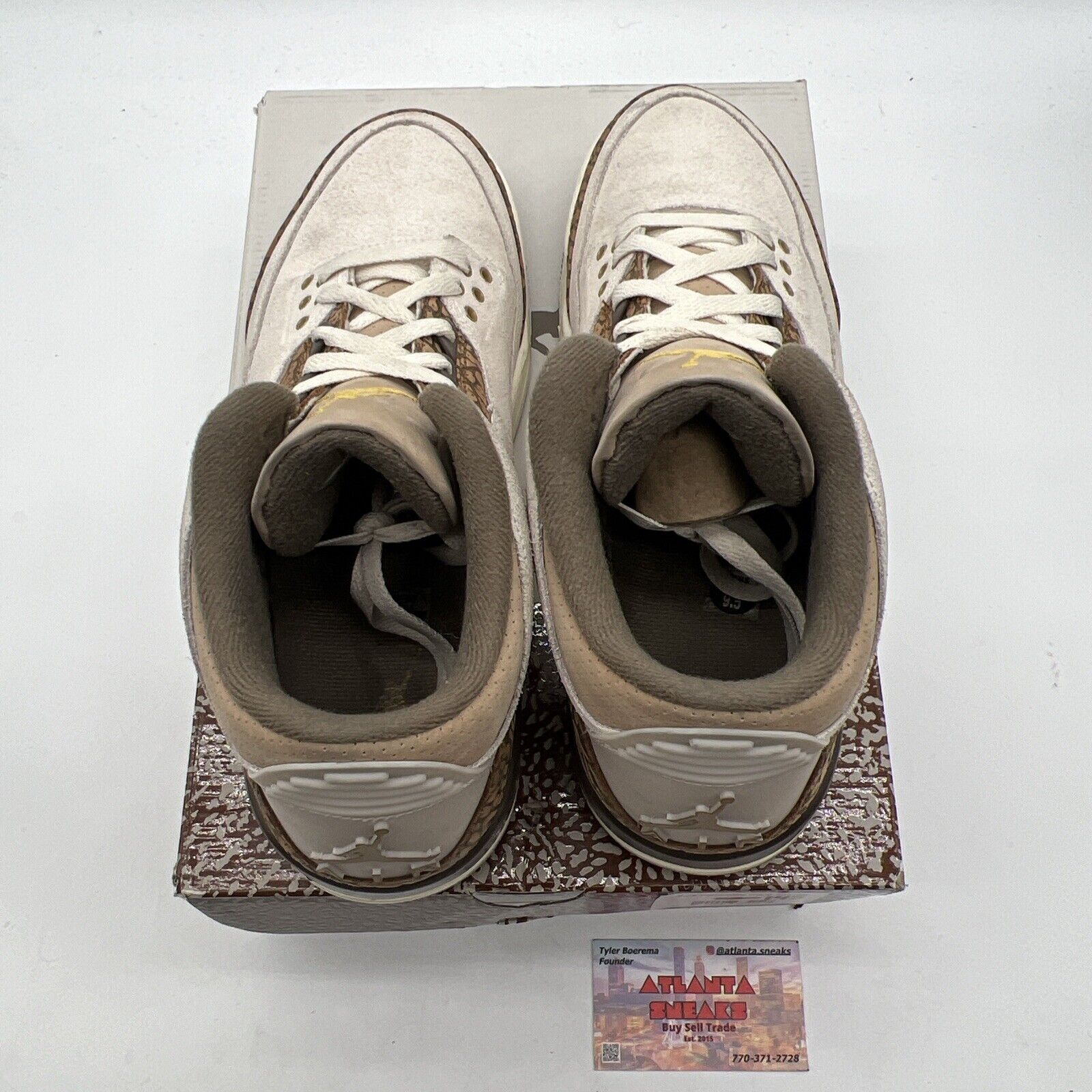 Size 9.5 - Jordan 3 Retro Low Palomino Brown Tan Suede (CT8532-102)